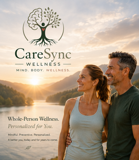 Healthy adult receiving personalized wellness guidance at CareSync Wellness
